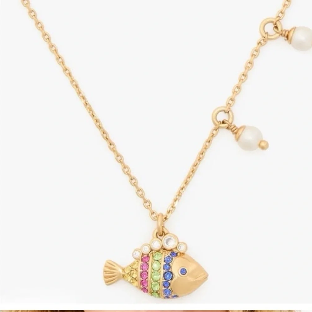 $99 Kate Spade What A Catch Mini Fish Charm‎ Pendant
